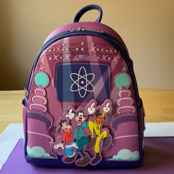 🎤🪩 LOUNGEFLY POWERLINE EYE TO EYE GLOW MINI BACKPACK AND FUNKO POP BUNDLE 🎤🪩 - Picture 10 of 16